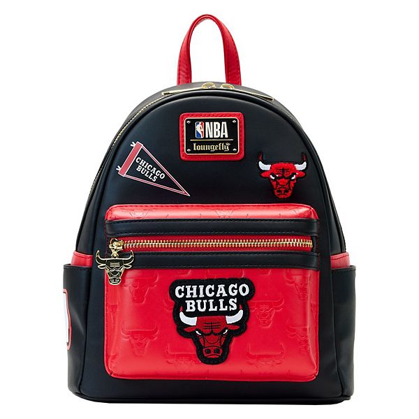 Мини-рюкзак Chicago Bulls с вышивкой и карманами, 25 см х 23 см х 11 см Unbranded