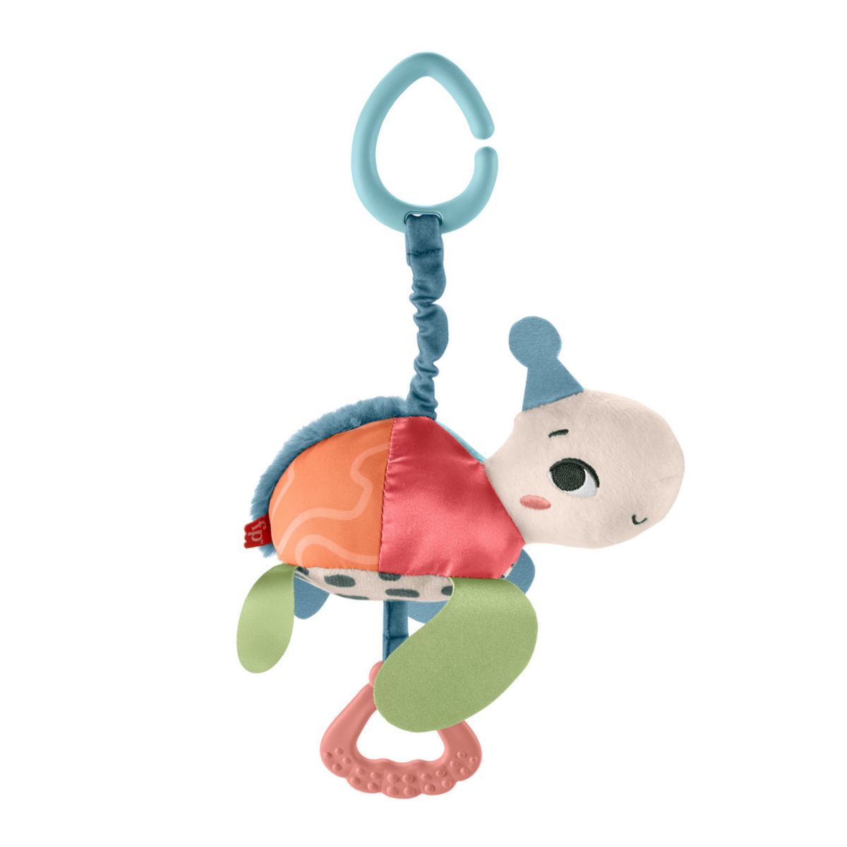 Fisher-Price Planet Friends Sea Me Bounce Turtle Baby Stroller Toy with Sensory Details Fisher-Price