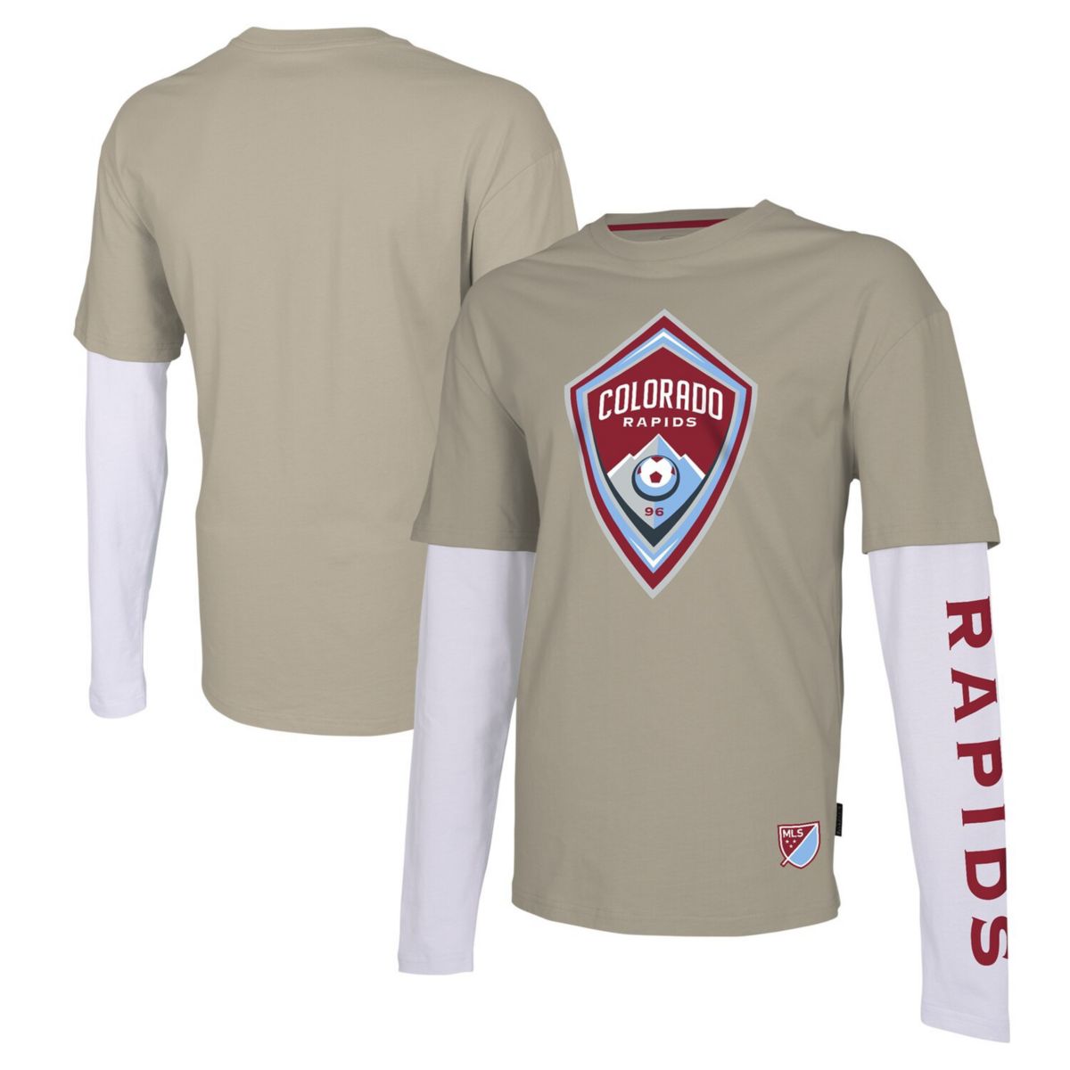 Men's Stadium Essentials Tan Colorado Rapids Status Long Sleeve T-Shirt Stadium Essentials