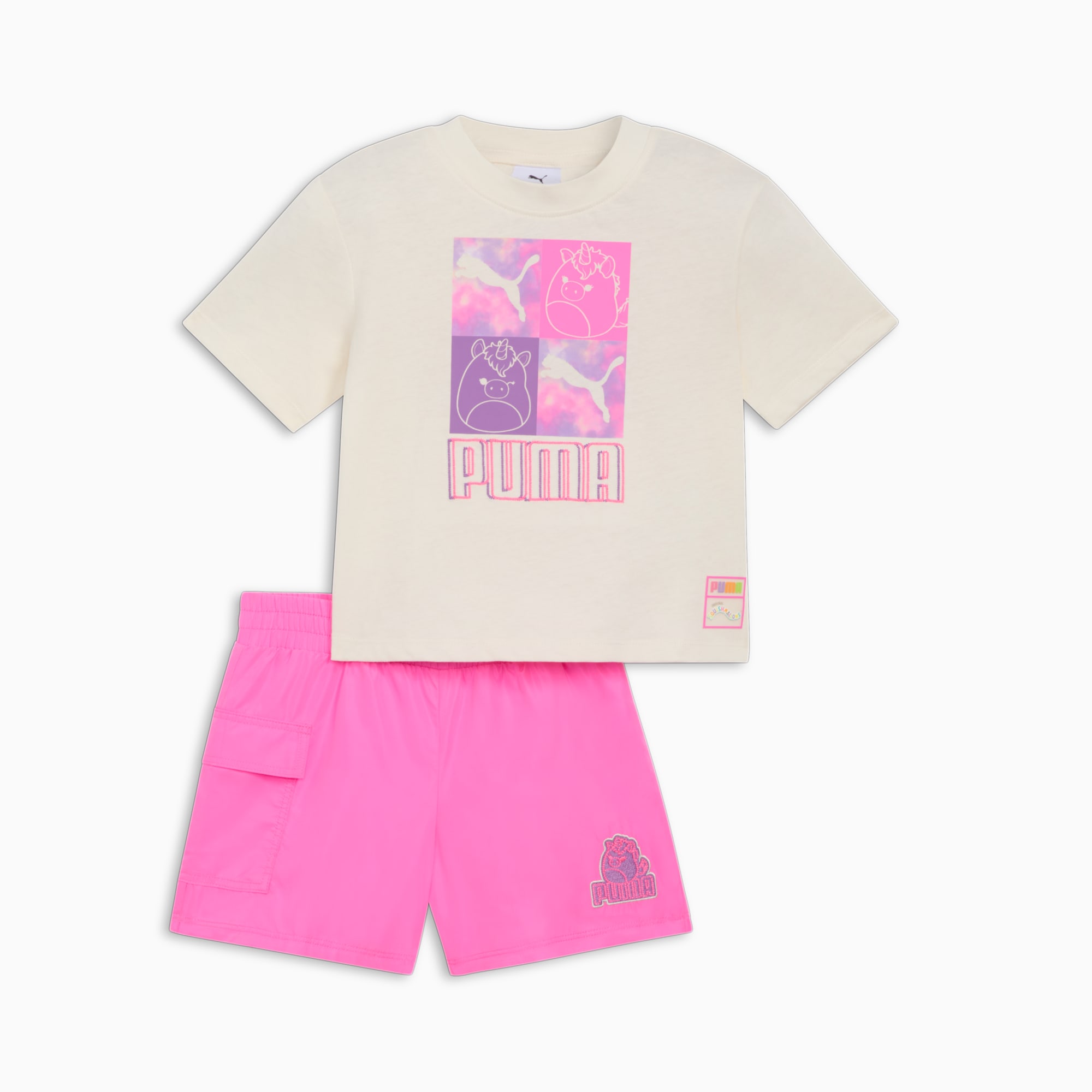 PUMA x SQUISHMALLOWS 2-Piece Toddlers' Lola T-Shirt and Shorts Set PUMA