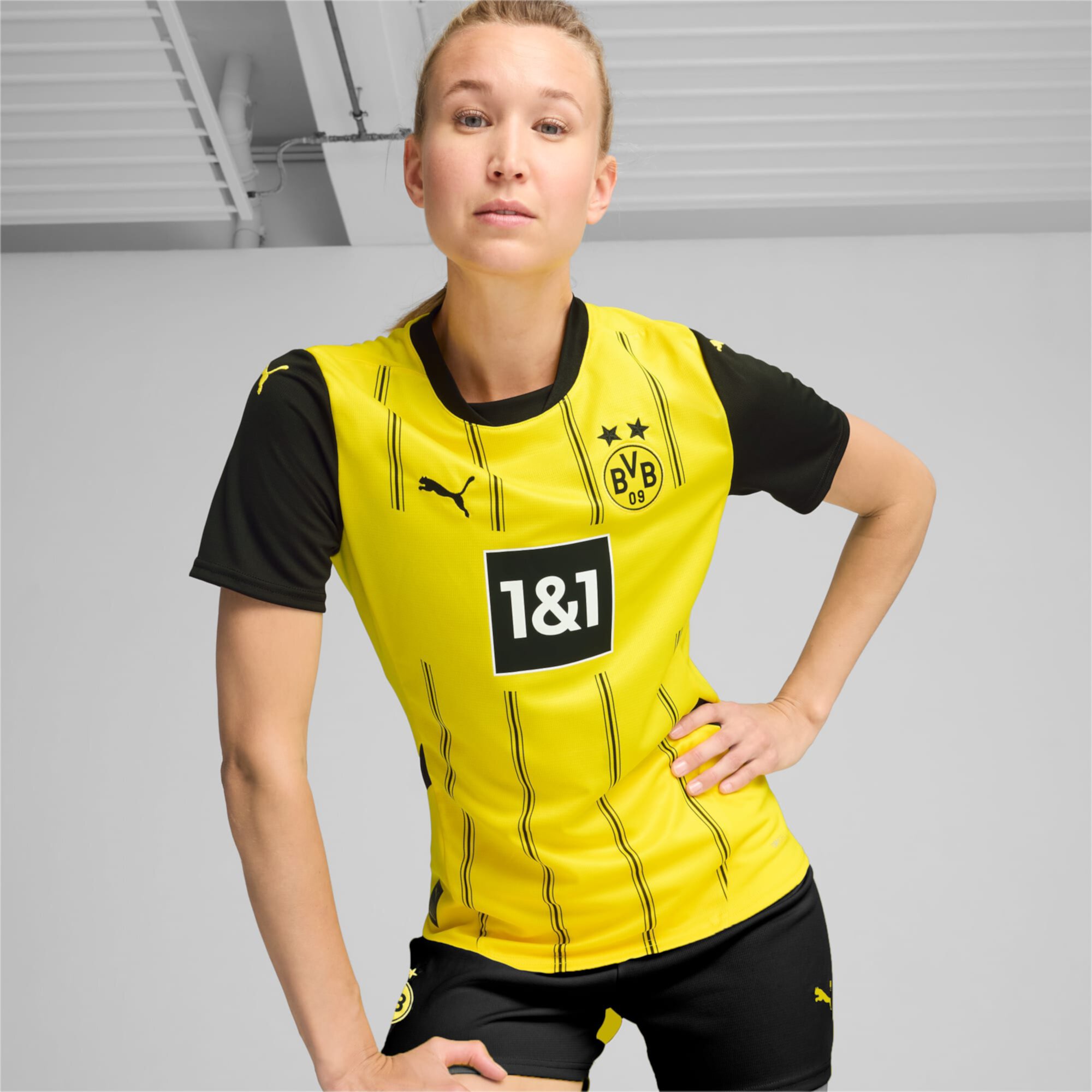 Женская футболка Borussia Dortmund 24/25, домашняя реплика джерси, PUMA Puma