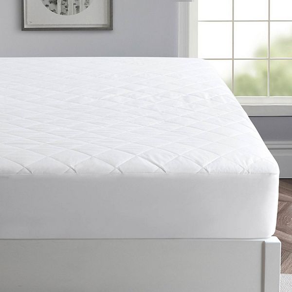 Unikome 100% Breathable Cotton Fitted Mattress Pad with Square Quilted UNIKOME