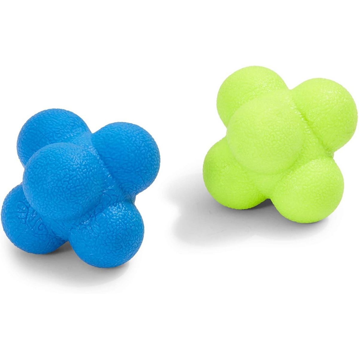 Rubber Reaction Bounce Balls for Coordination, Agility, Speed, Reflex Training (2 Pack) Juvale