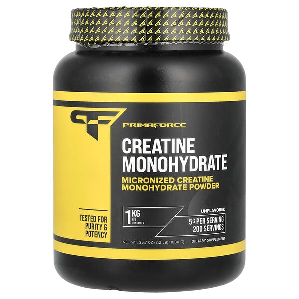 Creatine Monohydrate, Unflavored, 2.2 lbs (1,000 g) Primaforce