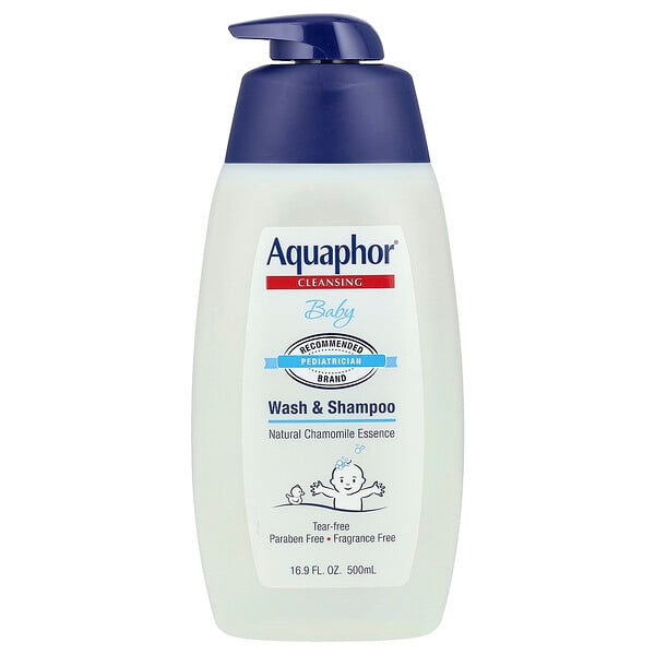 Шампунь для детей Aquaphor Baby, Wash & Shampoo, Fragrance Free, 500 мл Aquaphor