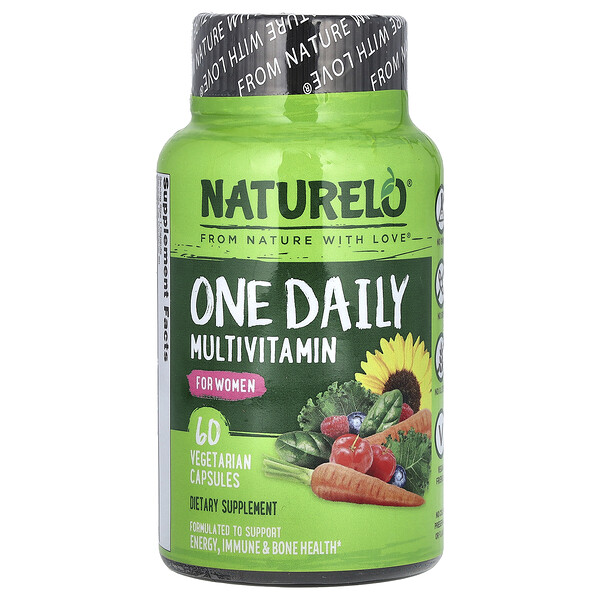 One Daily Multivitamin for Women, 60 Vegetarian Capsules NATURELO