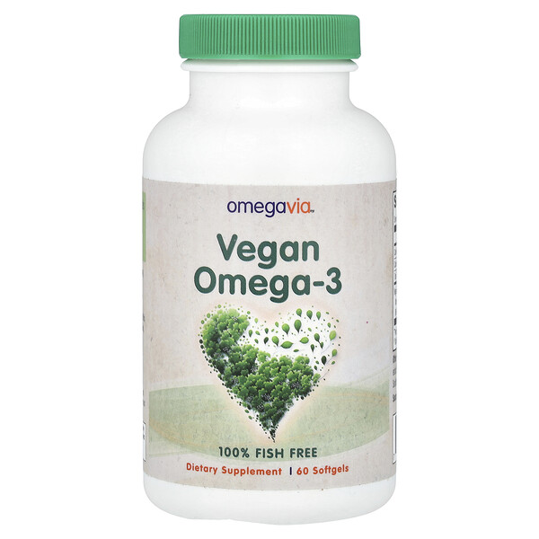 Vegan Omega-3, 60 Softgels OmegaVia