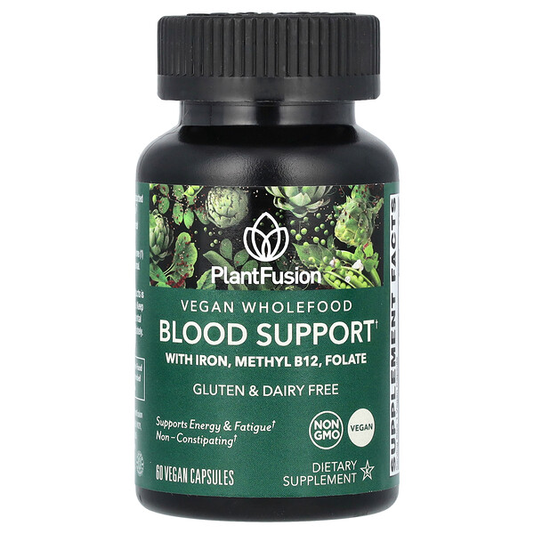 Vegan Wholefood, Blood Support, 60 Vegan Capsules PlantFusion