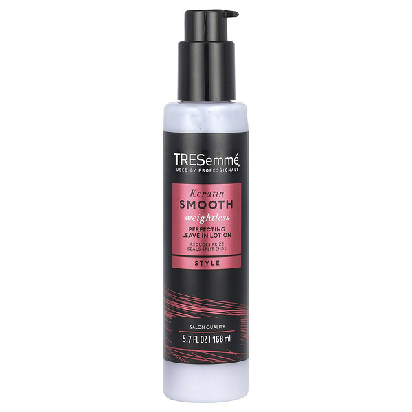 Keratin Smooth Weightless Perfecting Leave-in Lotion, 5.7 fl oz (168 ml) Tresemme