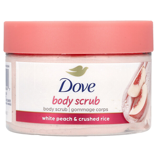 Body Scrub, White Peach & Crushed Rice, 10.5 oz (298 g) Dove