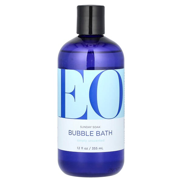 Sunday Soak Bubble Bath, Simply Unscented, 12 fl oz (355 ml) EO