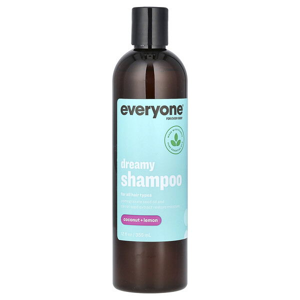 Dreamy Shampoo, For All Hair Types, Coconut + Lemon, 12 fl oz (355 ml) Everyone