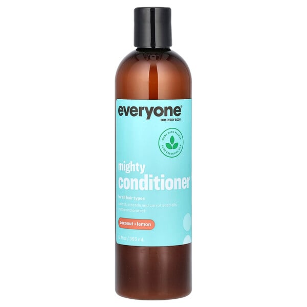 Mighty Conditioner, For All Hair Types, Coconut + Lemon, 12 fl oz (355 ml) Everyone