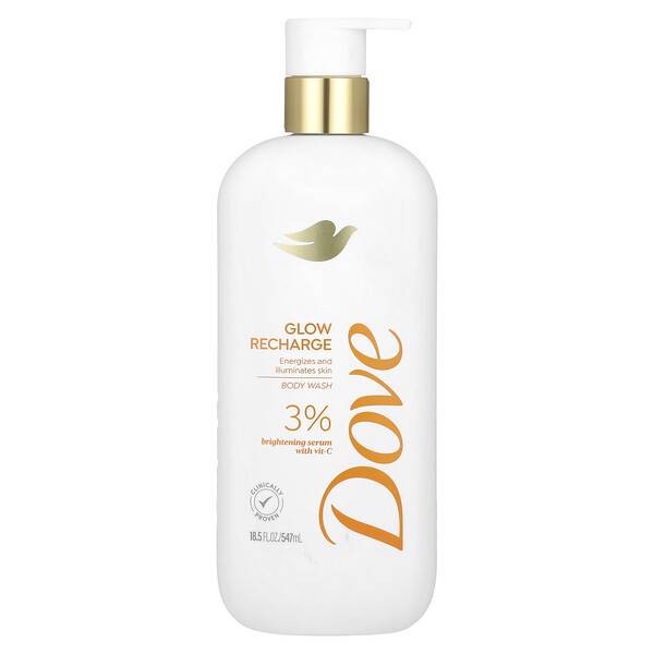 Glow Recharge, Body Wash, 18.5 fl oz (547 ml) Dove