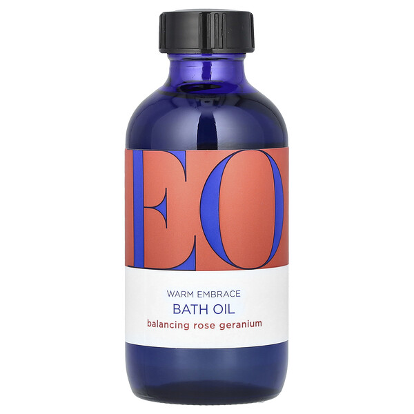 Warm Embrace Bath Oil, Balancing Rose Geranium, 4 fl oz (118 ml) EO
