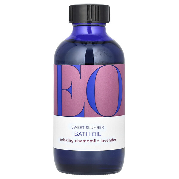 Sweet Slumber Bath Oil, Relaxing Chamomile Lavender, 4 fl oz (118 ml) EO