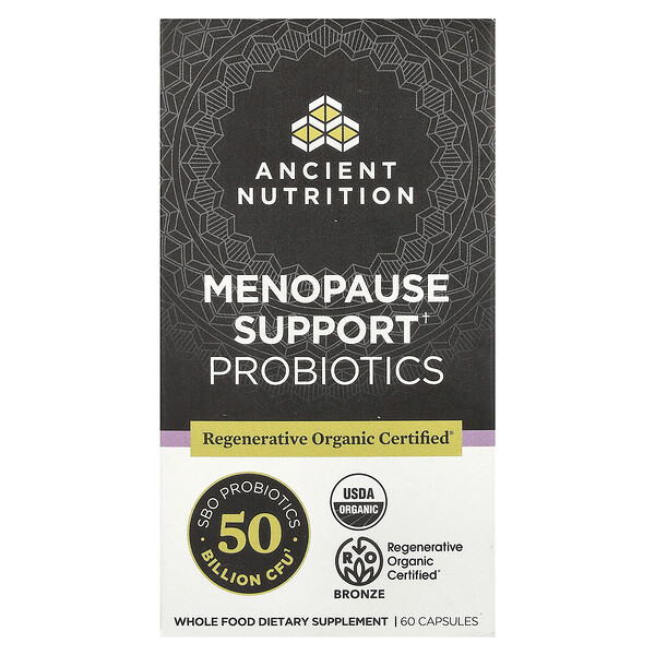Menopause Support Probiotics, 50 Billion CFU, 60 Capsules Ancient Nutrition