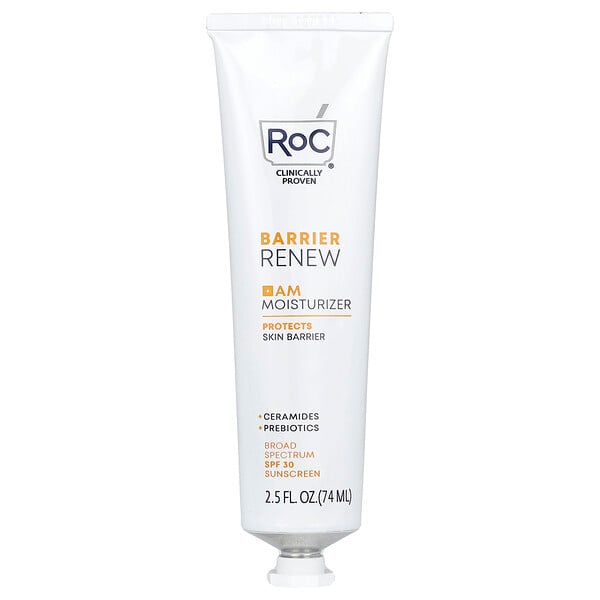 Barrier Renew, AM Moisturizer, SPF 30, Fragrance-Free, 2.5 fl oz (74 ml) RoC