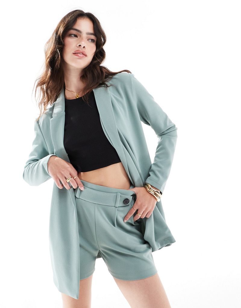 JDY relaxed blazer in teal - part of a set JDY