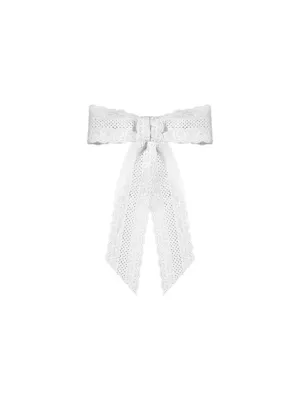 Eyelet Bow Barette Jennifer Behr