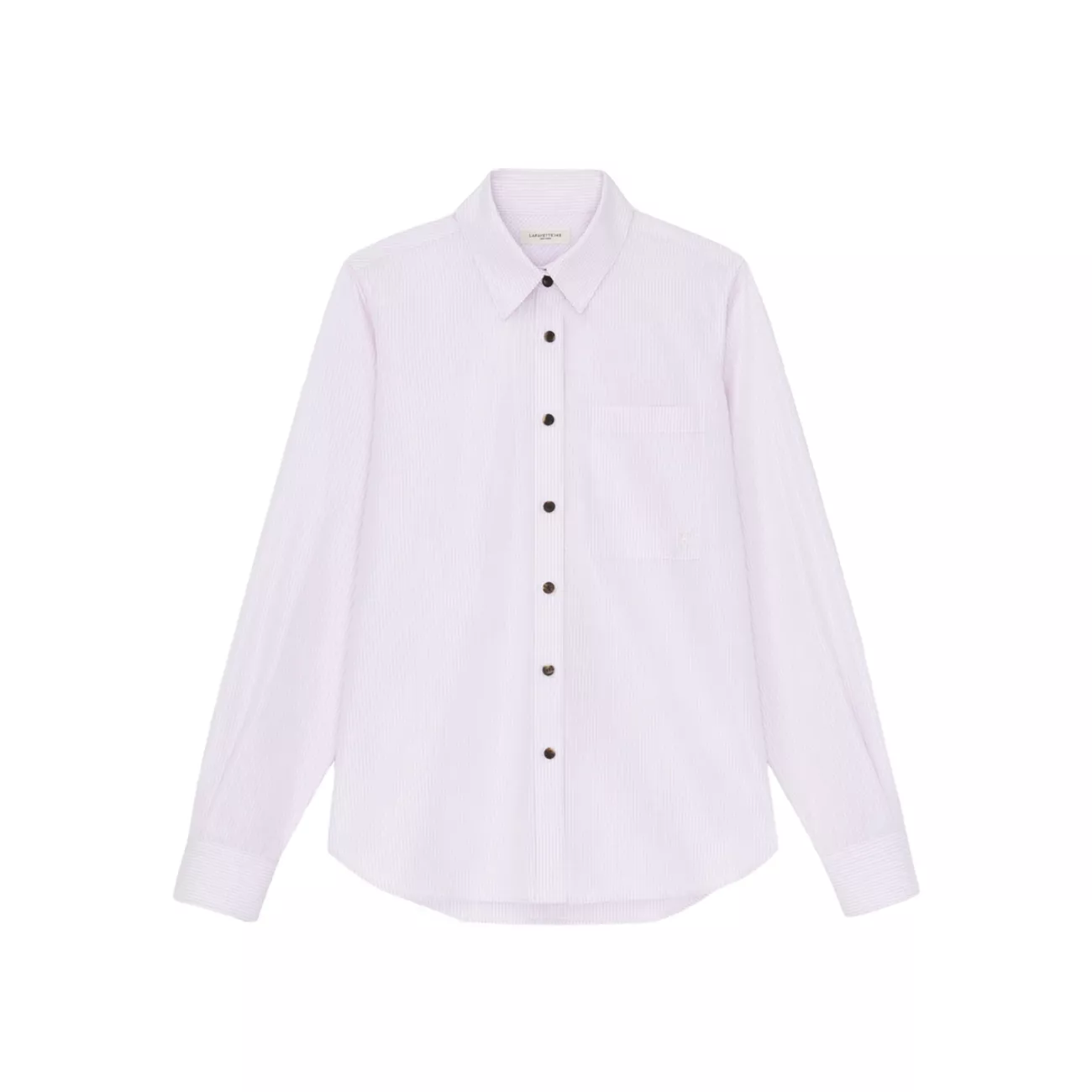 Gingham Cotton Poplin Button-Front Shirt Lafayette 148 New York