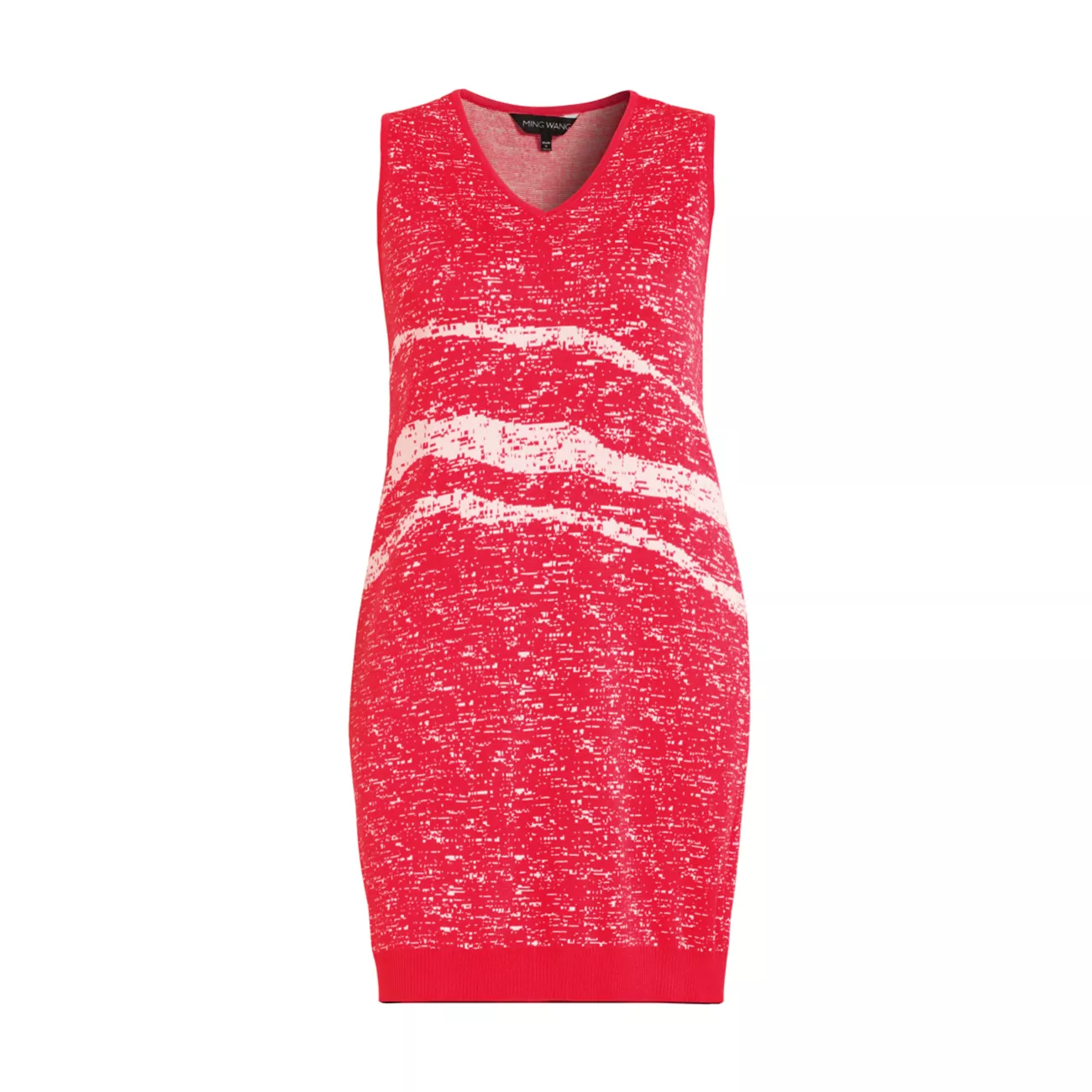 Abstract Knit Shift Dress Ming Wang