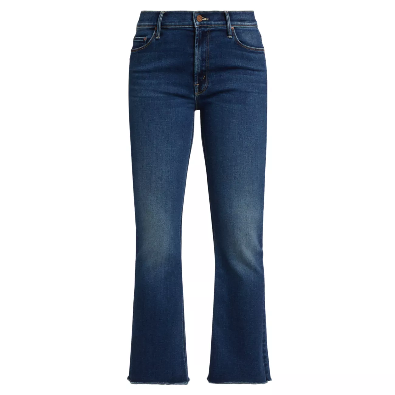 The Outsider Mid-Rise Frayed Ankle Jeans MOTHER