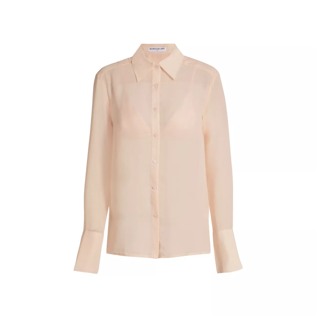 Val Button-Front Blouse Nonchalant Label