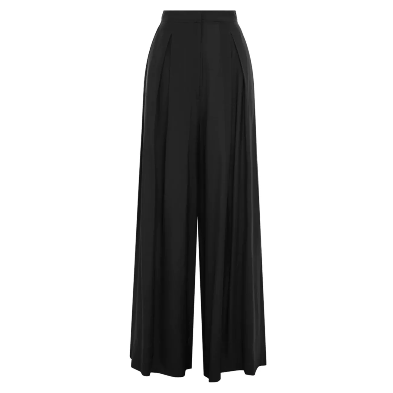 Del Mar Pleated Wide-Leg Pants Peony