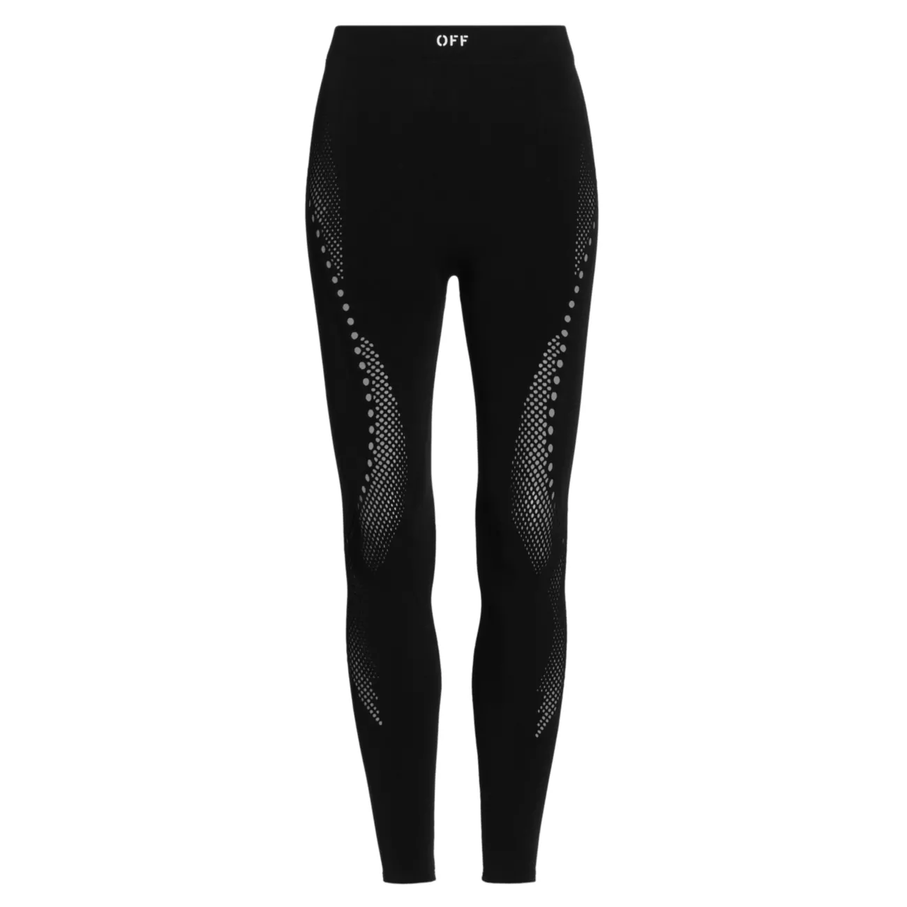 Seaml Mesh Leggings Off-White