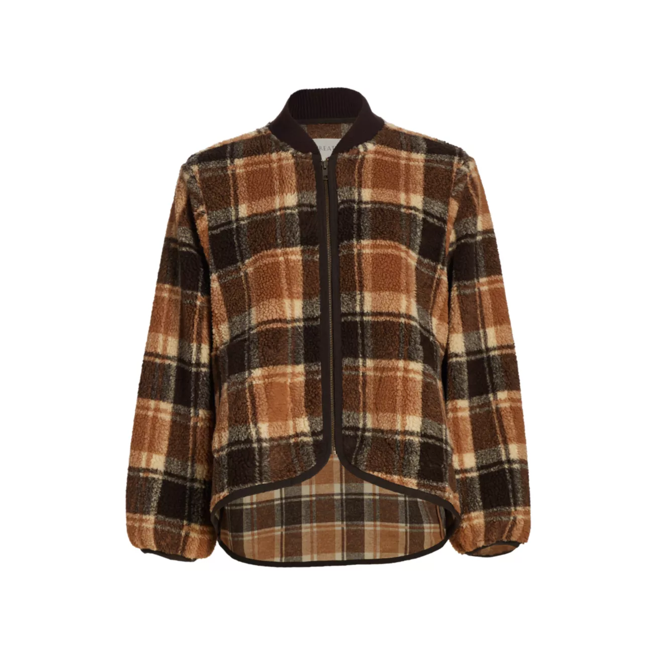 Женская Куртка The Great Faux Shearling Plaid The Great