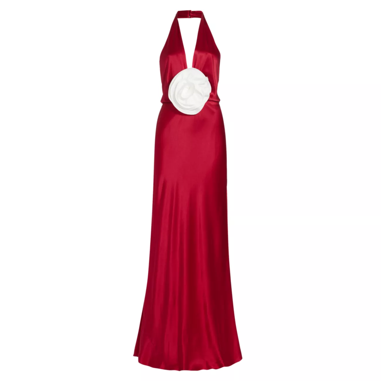 Grayson Rosette Halter Gown The Bar