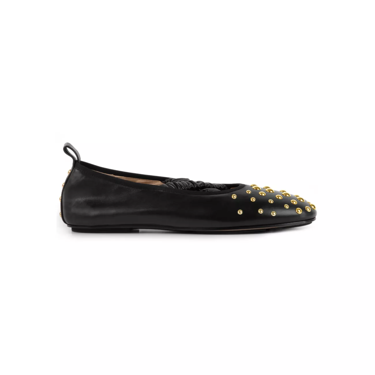 June Studded Leather Ballerina Flats WANDLER