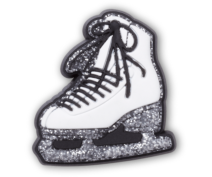 Glittery Ice Skate Crocs