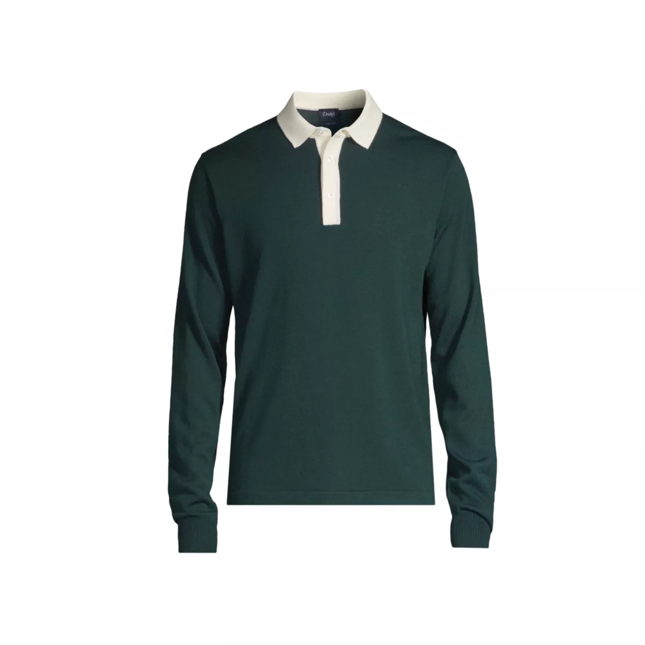 Knit Wool Rugby Polo Sweater Drake's