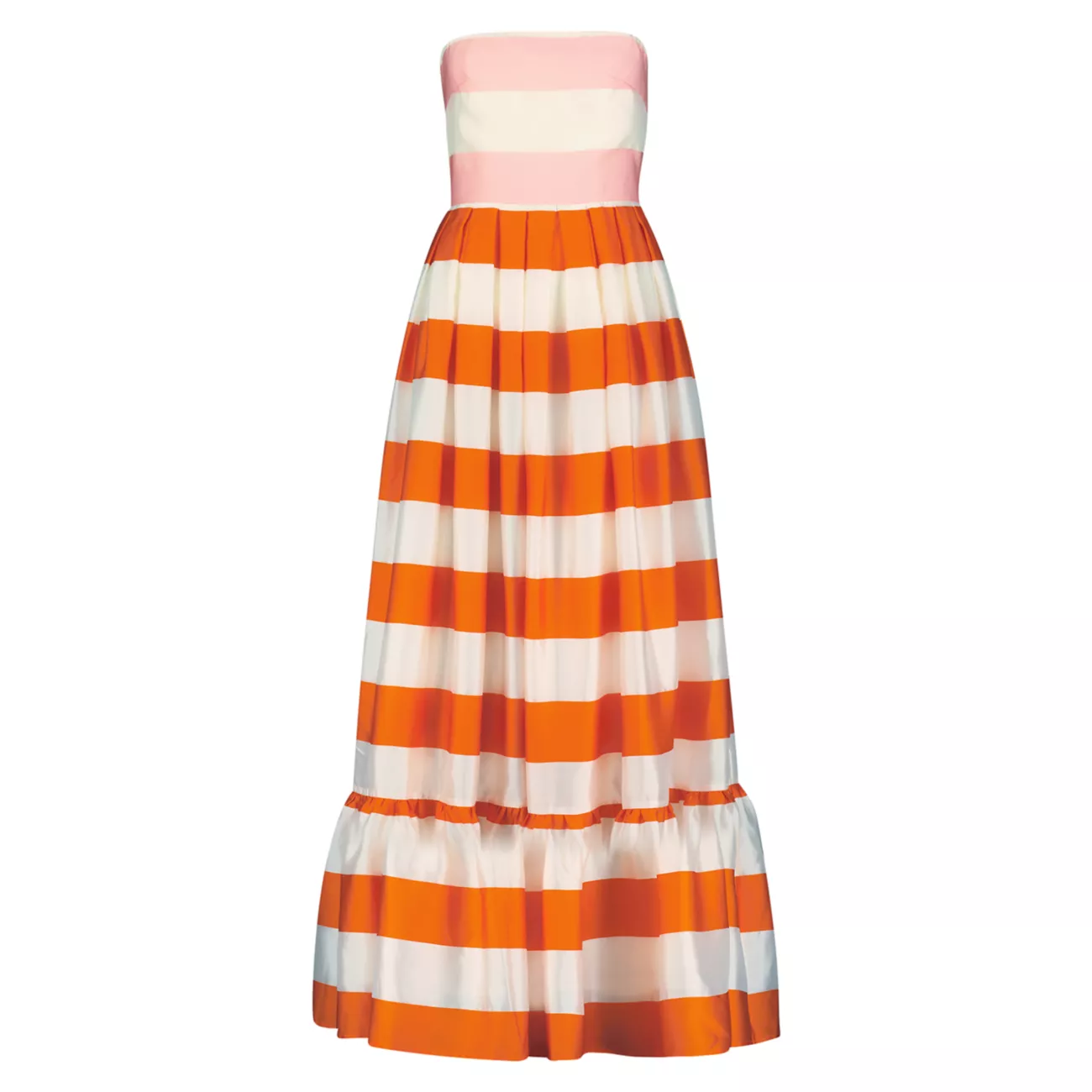 Striped Tiered Maxi Dress MAC DUGGAL