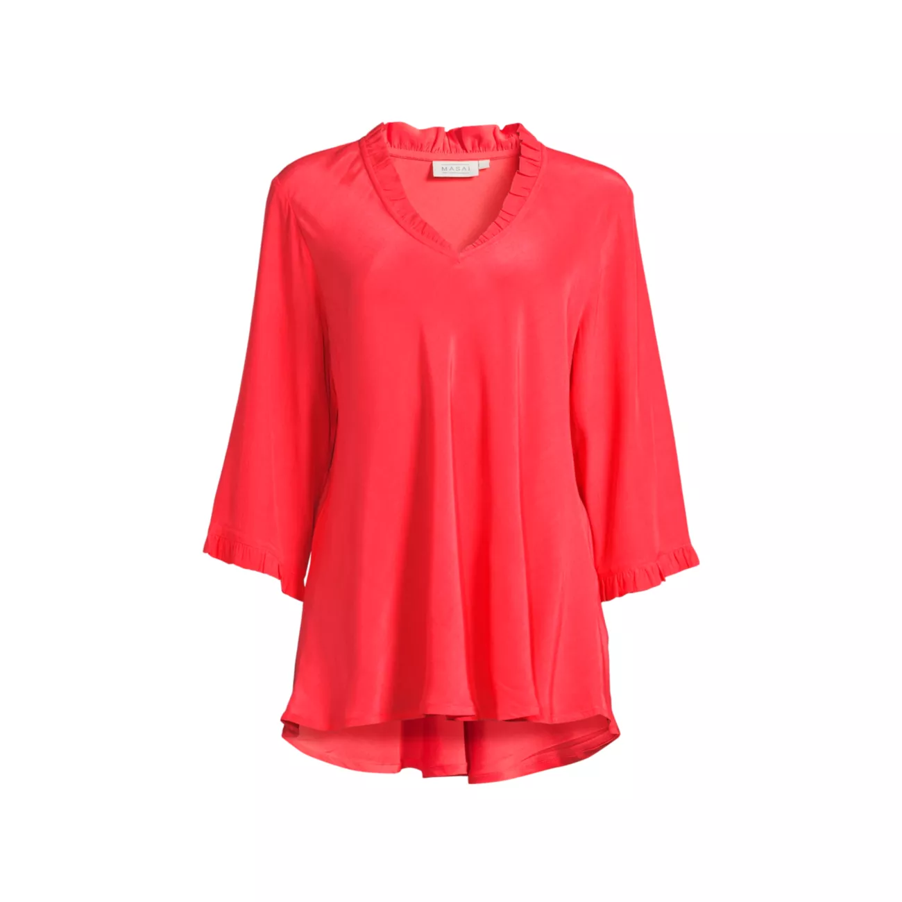 Brigit Ruffled V-Neck Blouse Masai Copenhagen