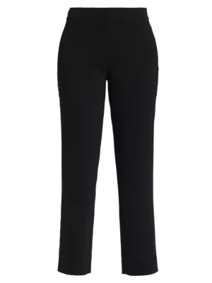 Stretch Crepe Straight-Leg Pants Prabal Gurung