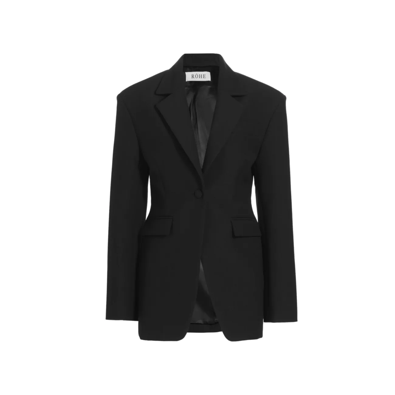 Waisted Wool-Blend Blazer Róhe