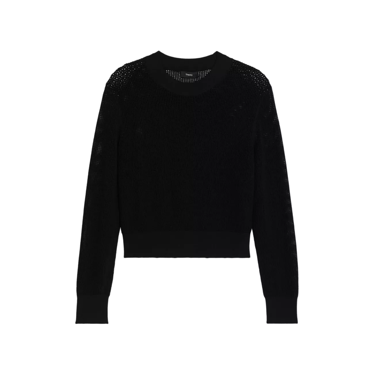 Pointelle Knit Pullover Sweater Theory