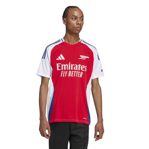 Футболка adidas Arsenal FC 24/25 домашняя, с коротким рукавом, из 100% переработанного полиэстера, технология AEROREADY Adidas