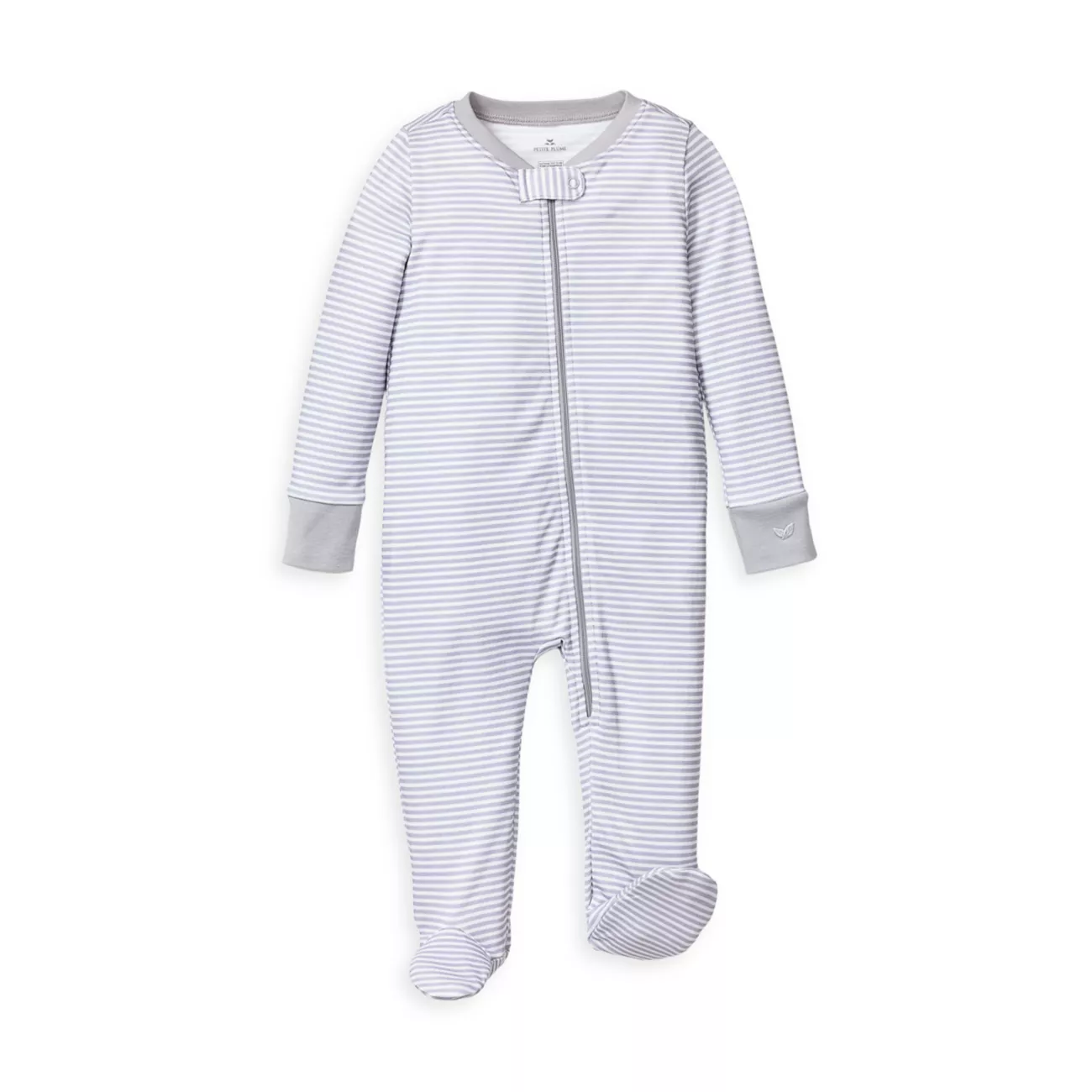 ​Baby's Striped Cotton Footie Petite Plume