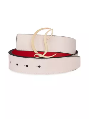 CL Logo Leather Belt Christian Louboutin