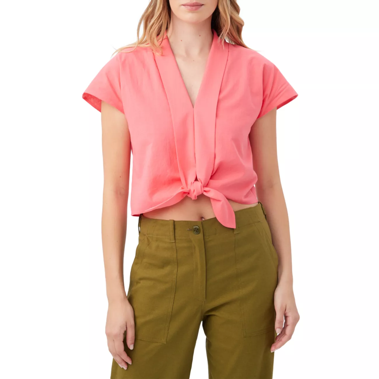 Tallia Front-Tie Top Trina Turk