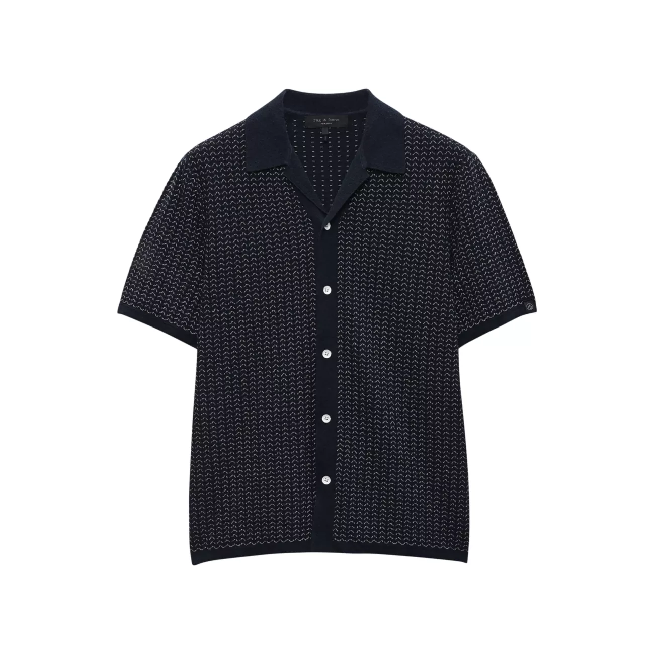 Avery Jacquard Short-Sleeve Shirt Rag & Bone