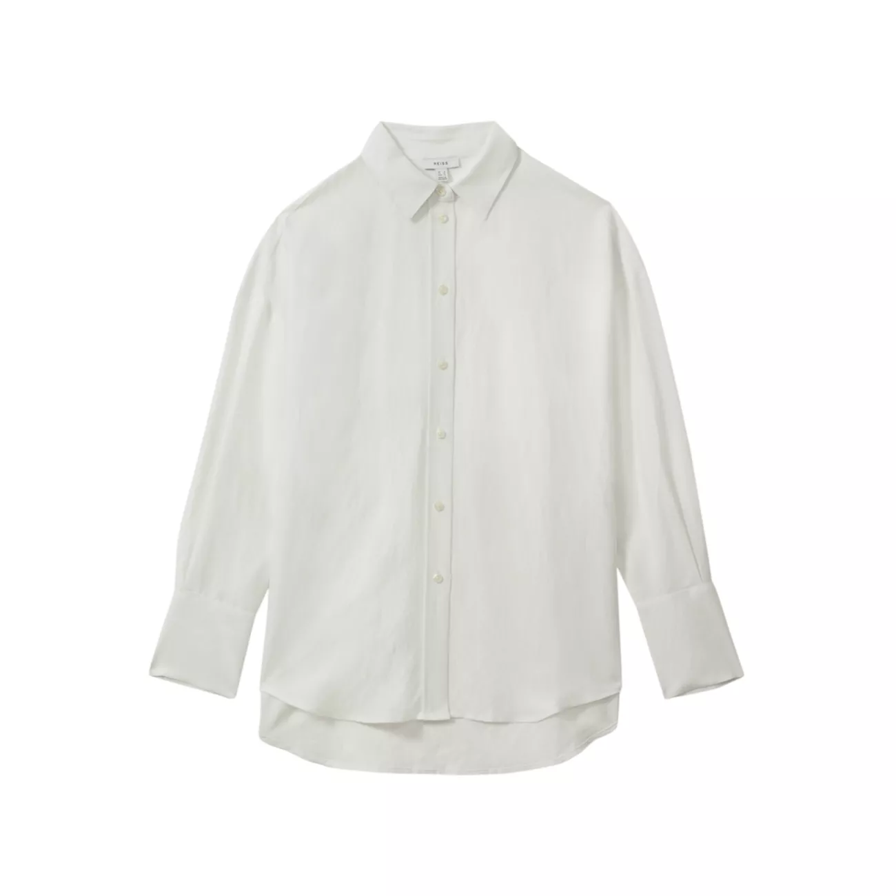 Sian Linen-Blend Shirt REISS