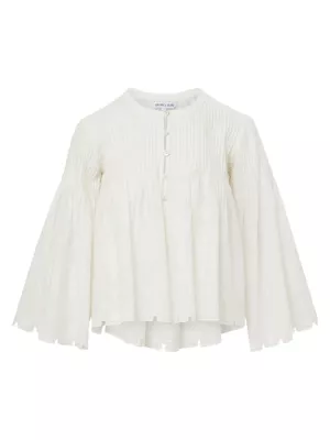 Quimby Cotton Embroidered Blouse VERONICA BEARD