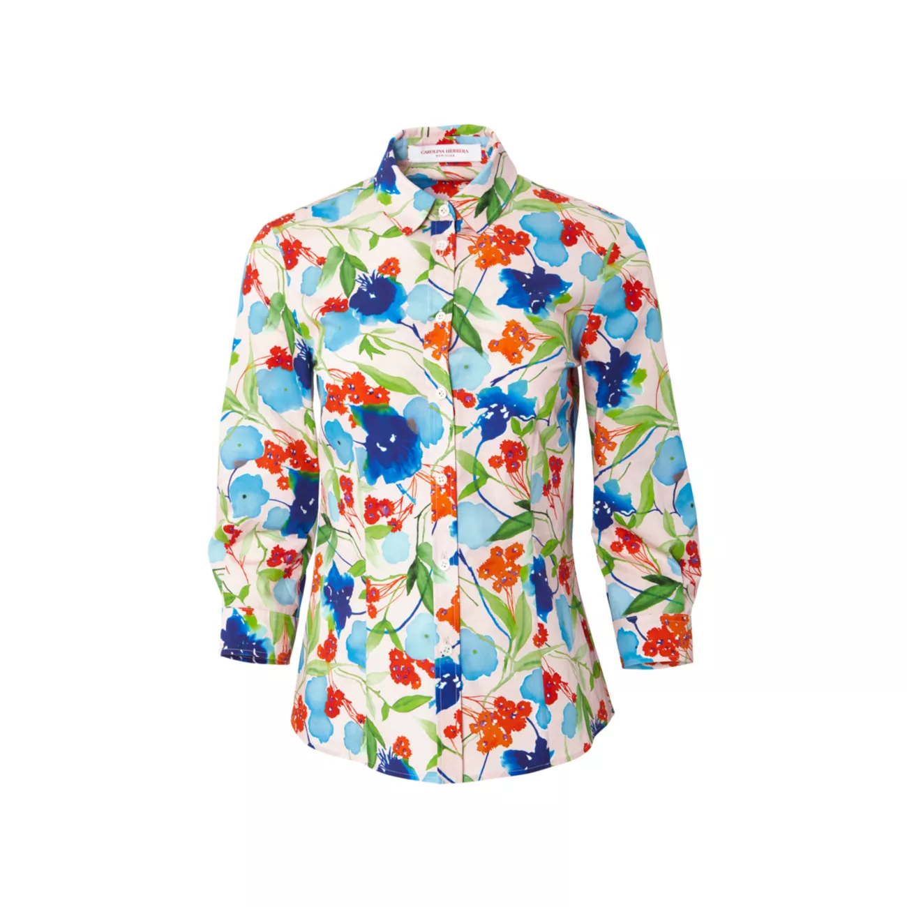 Floral Cotton Shirt Carolina Herrera