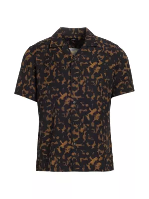 Irving Tortoise Lyocell Short-Sleeve Shirt Theory