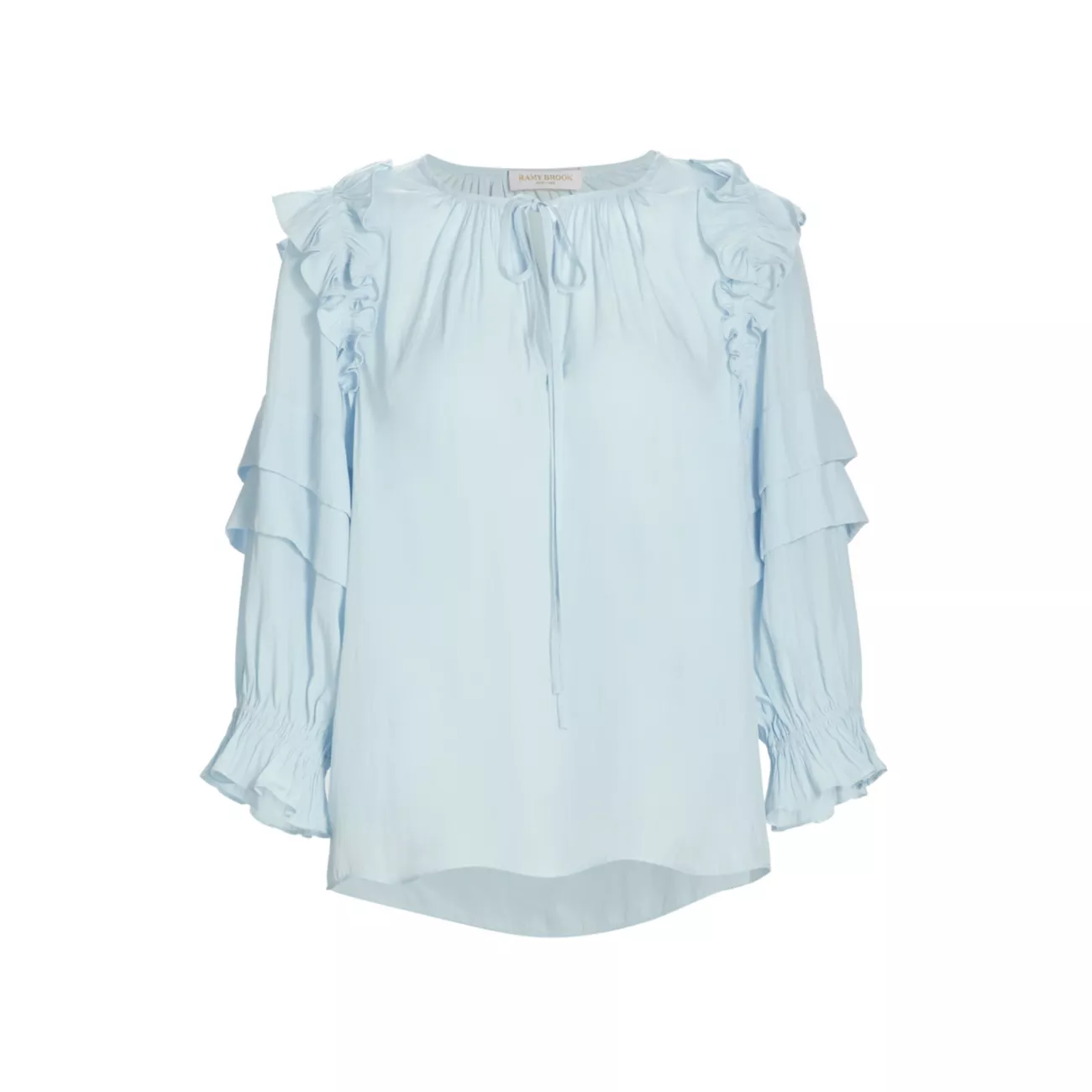 Samira Ruffle-Trim Blouse Ramy Brook